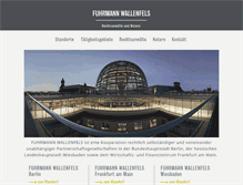 Tablet Screenshot of fuhrmann-wallenfels.de